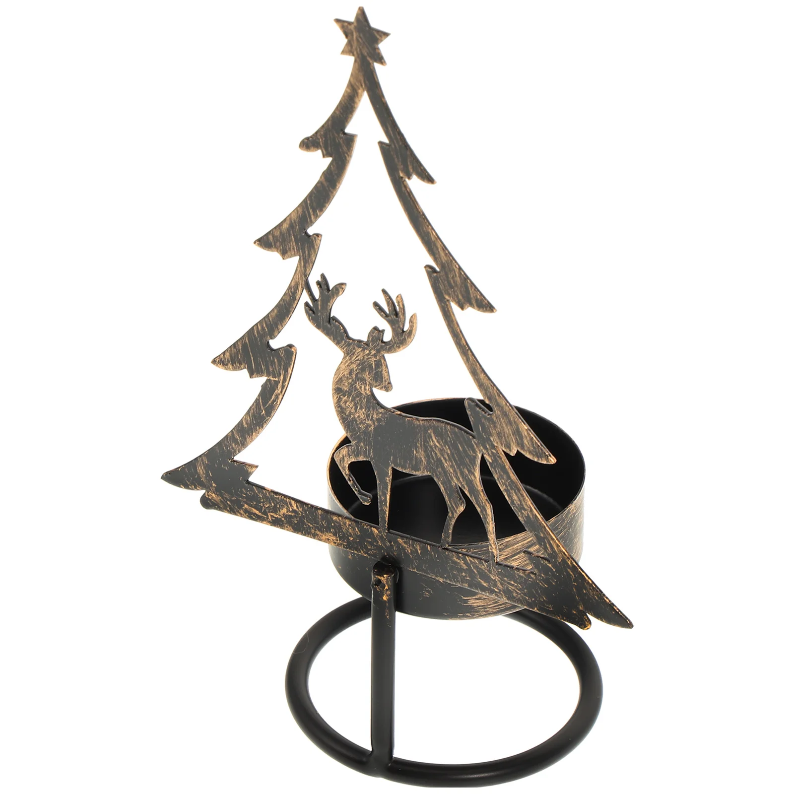 

Iron Holder Candleholder Xmas Taper Tabletop Shaped Creative Candlestick Candlesticks