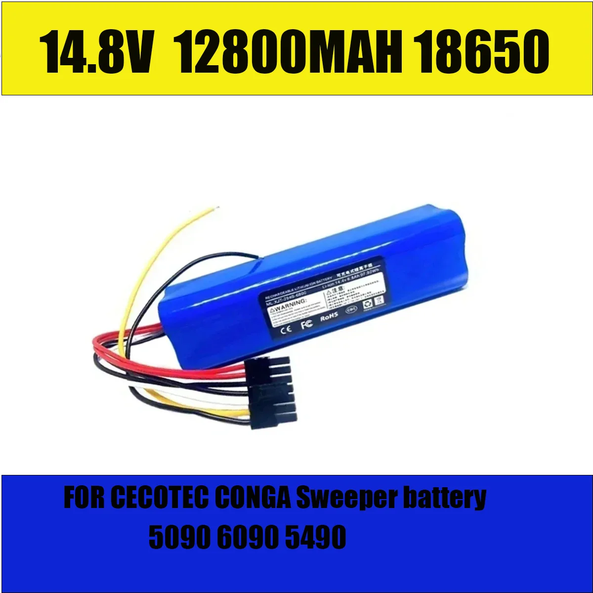 

NEW 14.8V 12.8Ah INR18650 MH1-4S2P-300S battery de Robot para Cecotec Conga 6090 5490 5090 Aspiradora Robótica kgxc-801