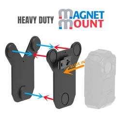 SHARPWITNESS M3 Heavy Duty Magnet Body Camera Mount Compatible with MIUFLY GRC EEYELOG Bodycam Attach To Clothes Secure Grip