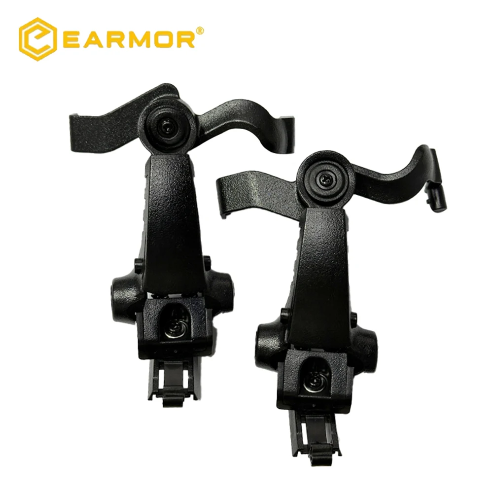 EARMOR M16C Headset Swing Bracket 360°Rotation Ops-Core Helmet ARC Rails Adapter for MOD3 / MOD4 Series M32 / M31 / M32H / M31H