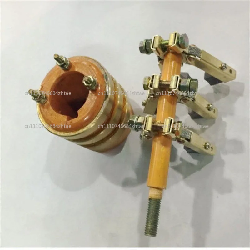 3-way Ring Collector Conductive Slip Ring Inner Diameter 25,30,35 Outer Diameter 58, Height 65 Herringbone Copper Brush Holder