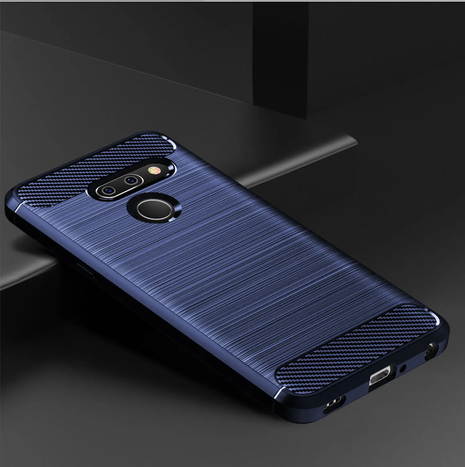 For LG G8 ThinQ lgg8 Shockproof Matte Case Luxury Phone Cover for lg g8 thinq Soft Silicone Protective Back Cases Coque Fundas