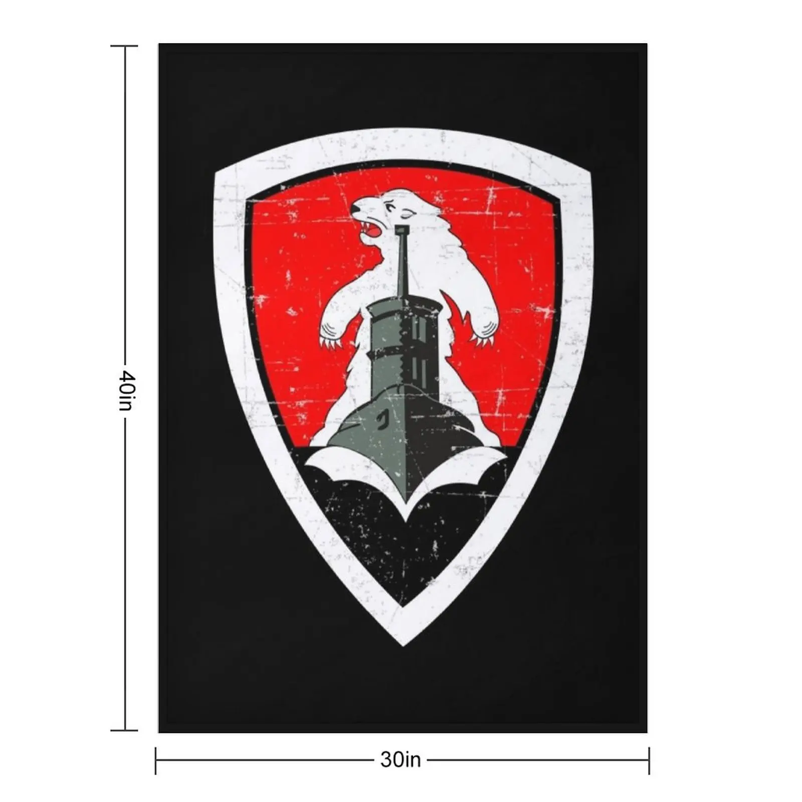 Kriegsmarine U-boat 11th Flotilla - Base Bergen- Grunge Style Throw Blanket Soft Plush Plaid Furrys Shaggy Picnic Blankets