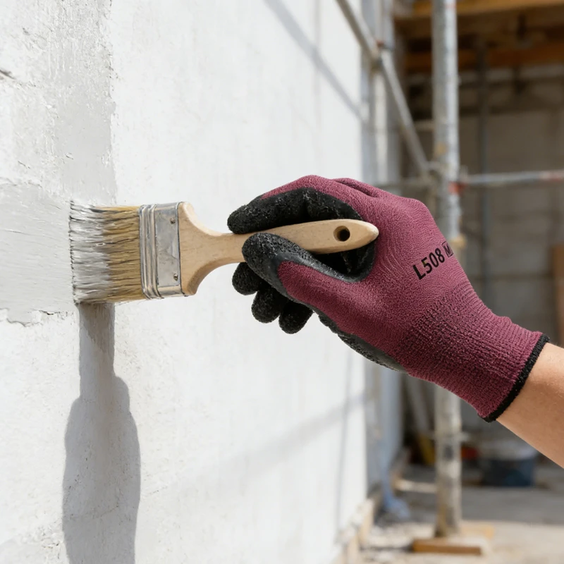 

Black and Red Splicing Work Gloves Convenient Wear-resistant Protection for Hand Safety Industrial Handling Maintenance Workers