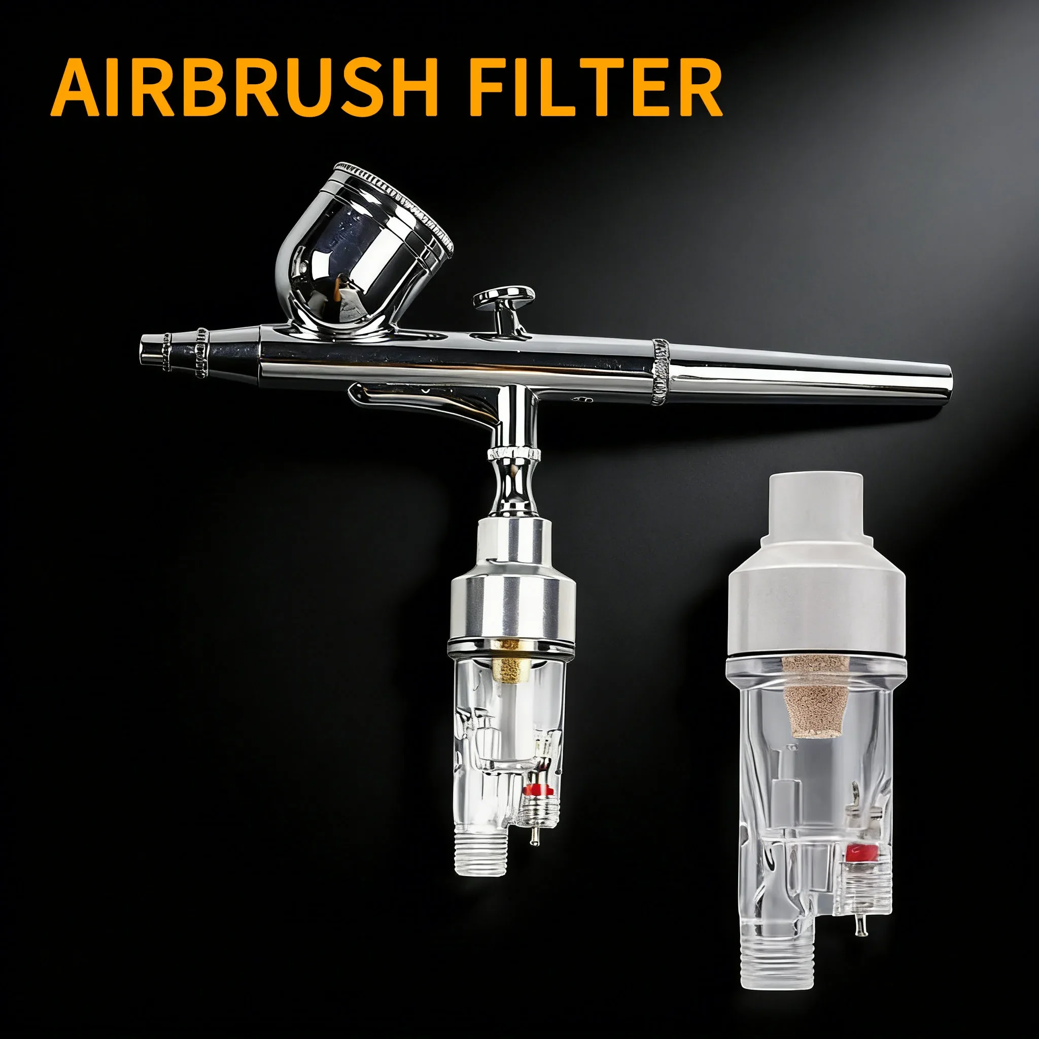 Airbrush Spray Gun Air Filter Mini In-line Moisture Water Trap Airbrush Spray Painting Filters Make up Tool Accessories BSP 1/8