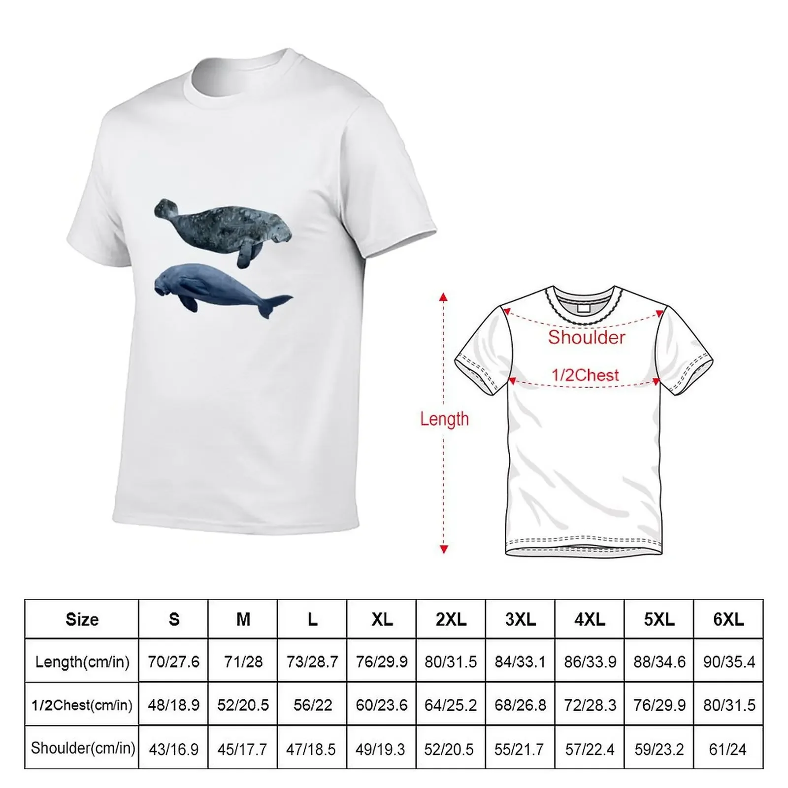 MANATEE & DUGONG T-Shirt for a boy shirts graphic tee mens champion t shirts