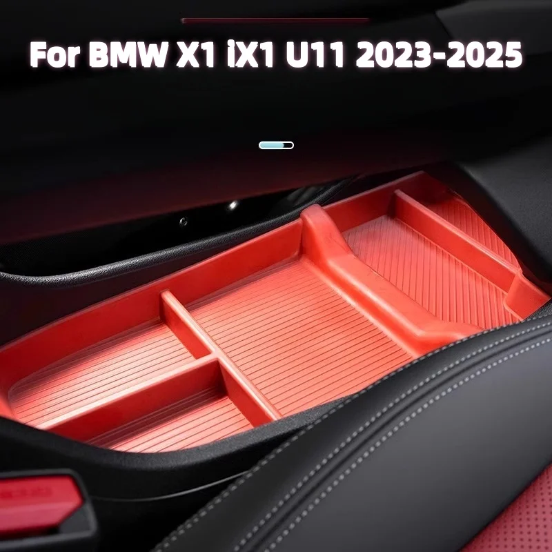 

TPE Car Central Armrest Storage Box Center Control Armrest Hidden Organizer Auto Interior Accessory For BMW X1 U11 2023-2025 LHD