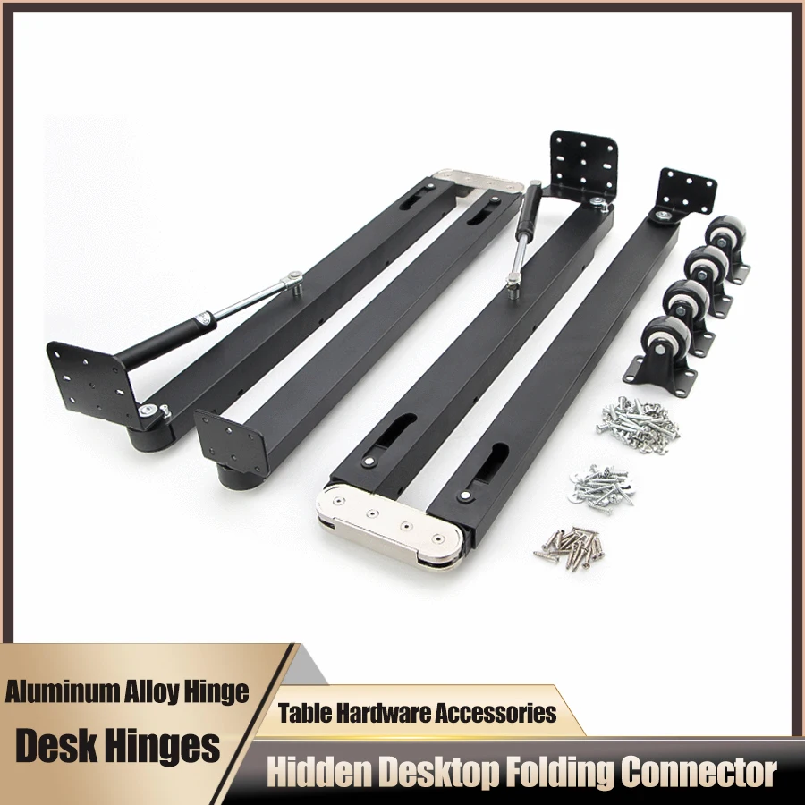 Desk Hinges Flip-down Folding Dining Table Hardware hidden bar table Aluminum Alloy Hinge Hardware Accessories