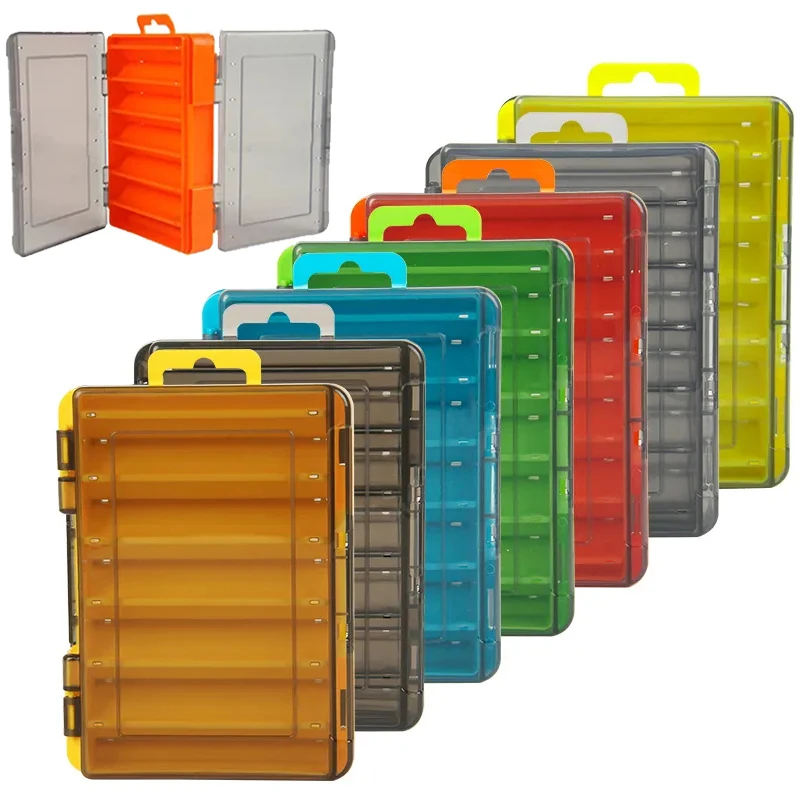 12 Compartments Fishing Box Outdoor Portable Double Sided Lure Bait Organization Multi Functional High Quality Fishing Tool Box