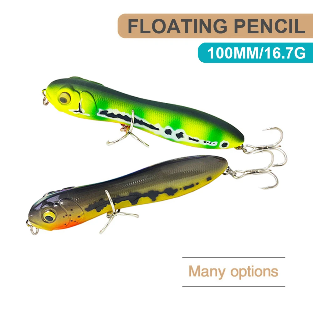 10cm 16.7g Fishing Lures Pencil Bait Wobbler Floating Topwater Z-Stroke Artificial Hard Bait Trolling Jerkbait Trout Bass QBE119