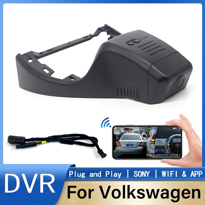 

New! Car DVR Video Recorder Plug and play Dash Cam Camera HD Night vision For Volkswagen VW ID.4 ID4 2022 ID.6 ID6 2022 DashCam