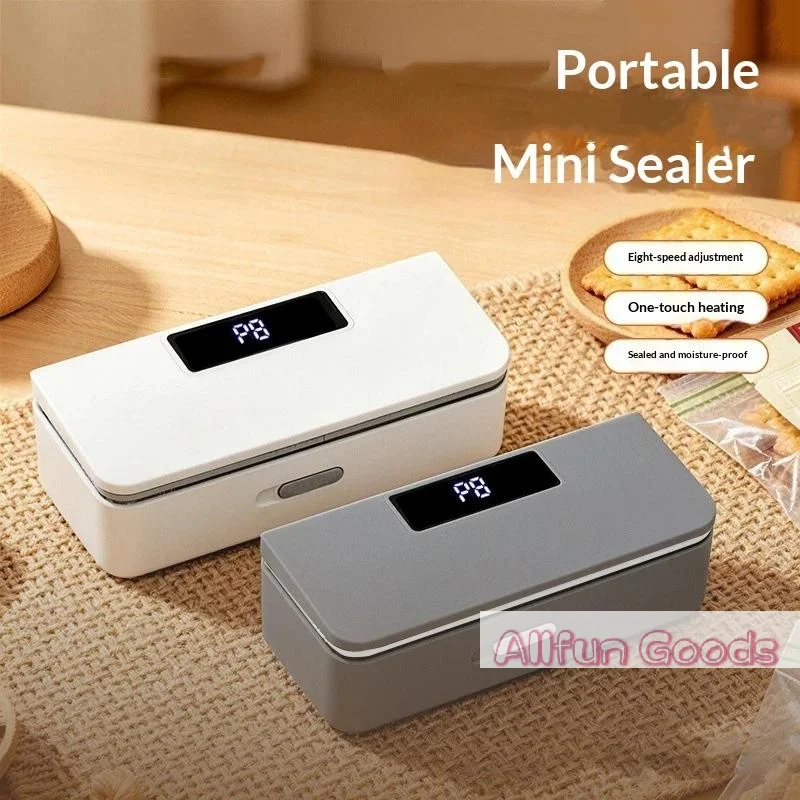 2 In 1 Mini Bag Sealer Rechargeable Bag Sealer Heat Seal With Cutter And Magnet Bag Resealer Machine For Plastic Bags Snack Bags