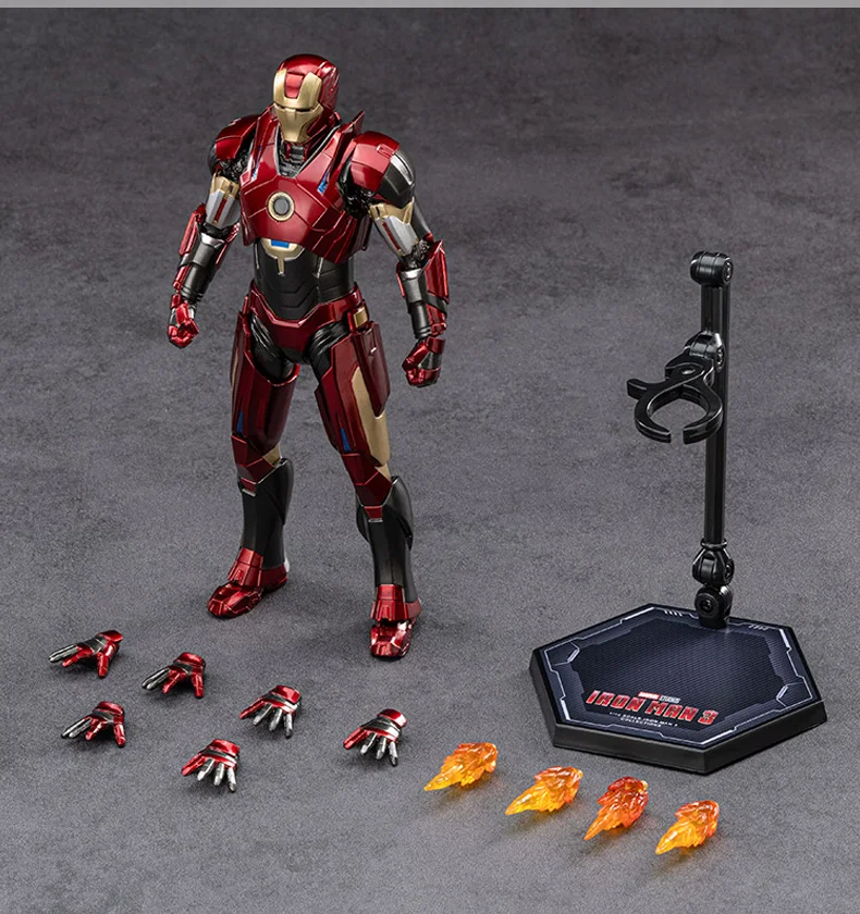 Original zd brinquedos homem de ferro figura de ação-mk15 mk16 mk25 máquina de guerra marvel estatueta móvel colecionável modelo artesanal brinquedo