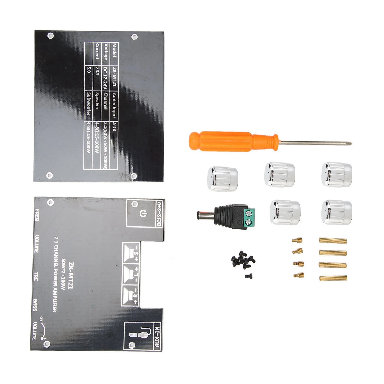 ZK-TB21 Bluetooth 5.0 Subwoofer Amplifier Board 50W*2+100W 2.1 Channel Power Audio Stereo Bass AMP TPA3116D2