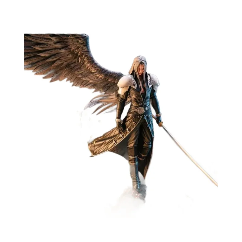 Final Fantasy Sephiroth-actiefiguur - Handgemaakte Gk Angel-serie Game Gerelateerd Model Ornament Collectible in Boxed Packaging gif
