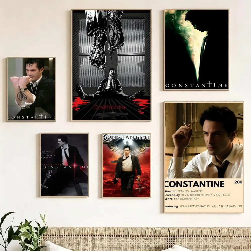 Classic Movie C-CONSTANTINE Poster impermeable para el hogar sala de estar dormitorio bar decoracion estetica