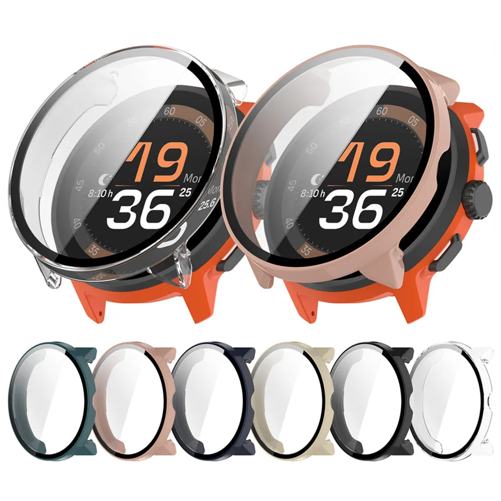 pc Watch Case Protective Cover for SUUNTO RUN Hard Frame Glass Full Coverage Cases Shell Accessories