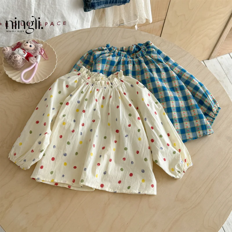 

Girls' Shirt Autumn Spring Autumn New Fashionable Children's Spring Autumn Trendy Girl Baby Spring Autumn Trend