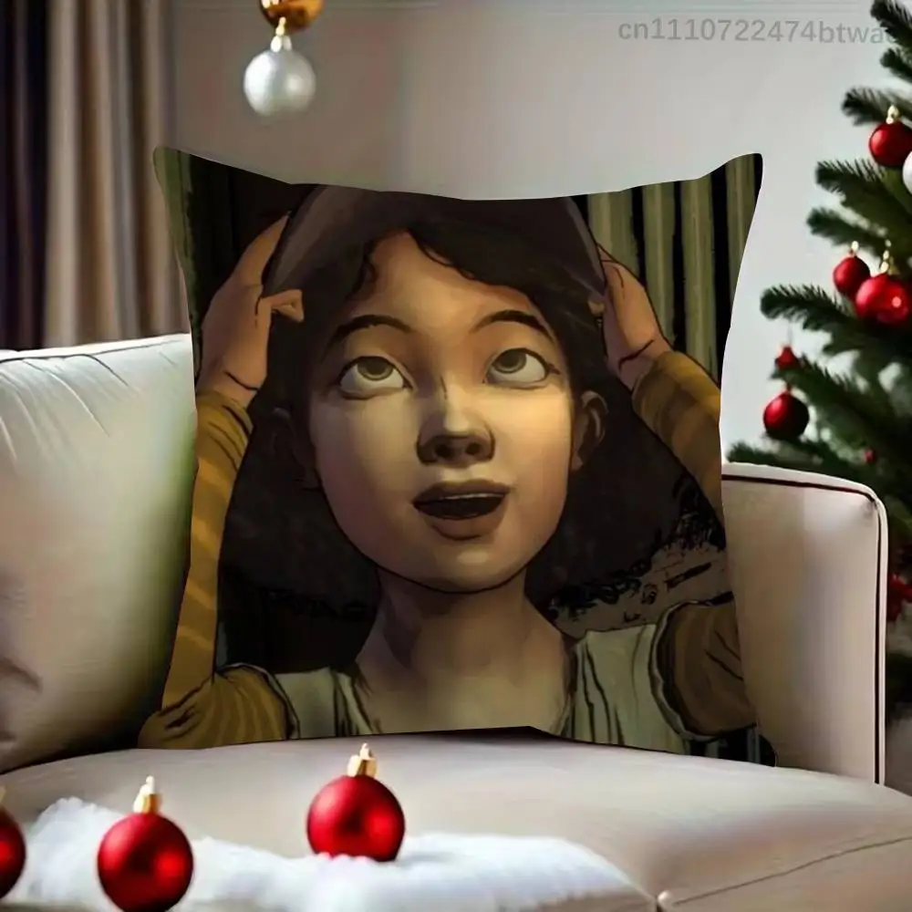 C-Clementine TWD Clem Lee Pillow Case Cover Square Sofa With For Pattern Comfortable Cushion suitable Of Room