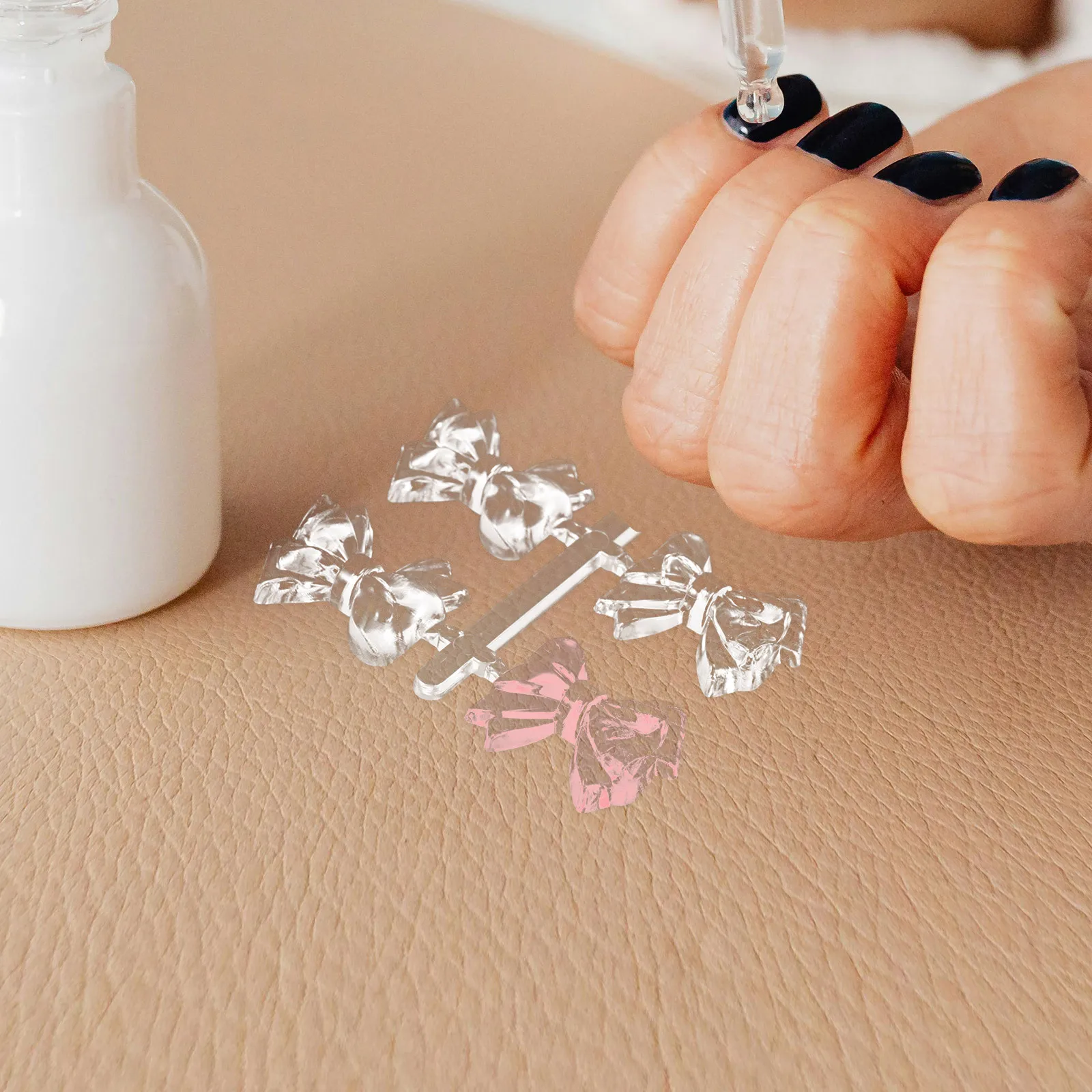 Tablero de exhibición de Color para práctica de uñas, lazo transparente, esmalte de entrenamiento artístico, tarjetas de muestra, accesorio de manicura, 120 Uds.