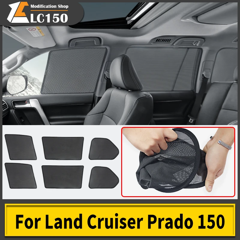 

For Toyota Land Cruiser Prado 150 LC150 FJ150 2010-2023 Tuning Interior Decoration Accessories Window Screen Windows Vent Visor