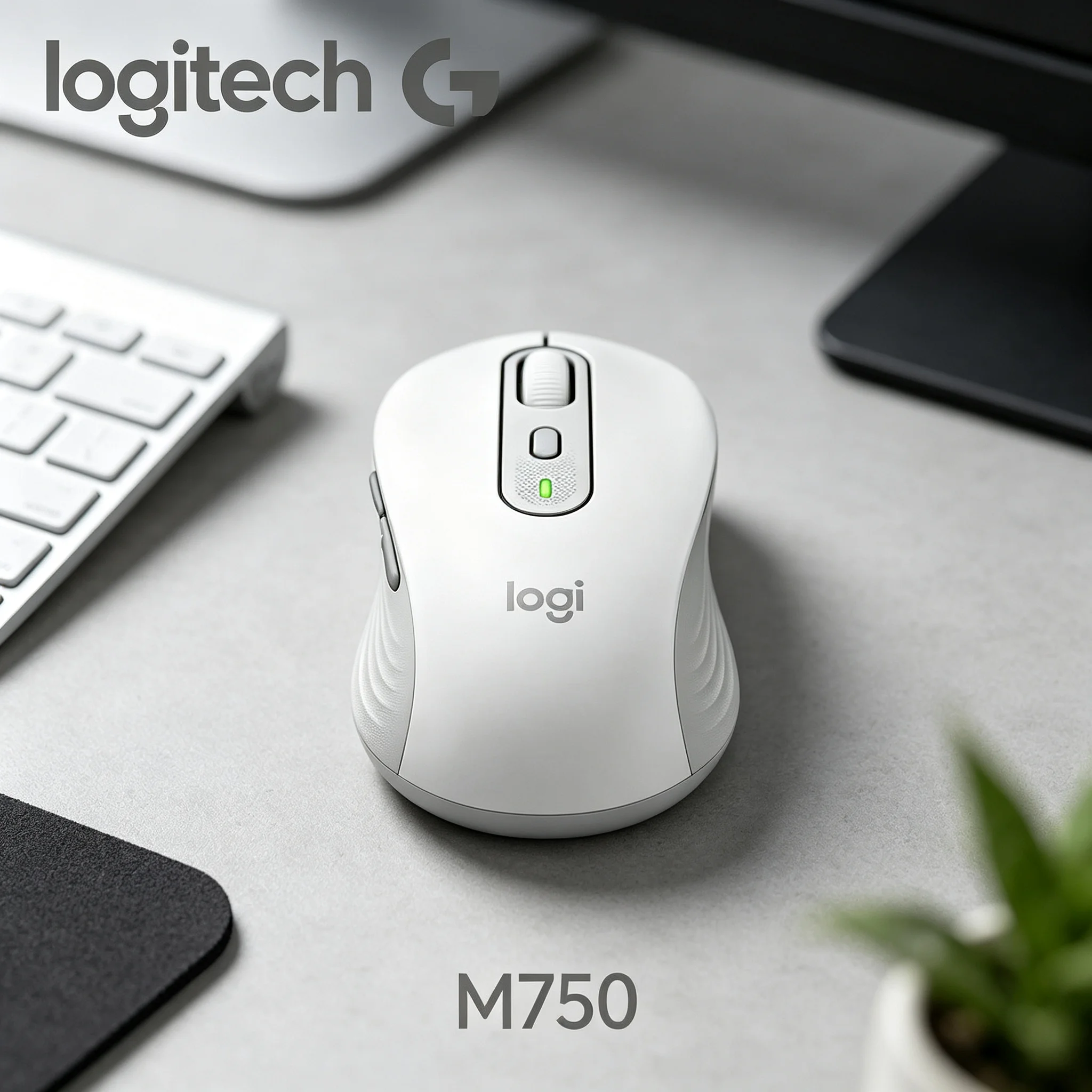 Logitech M750 Travel‑Optimized Portable Wireless Mice Small Size Put Into Laptop Bag For Business Trip Mobile Office