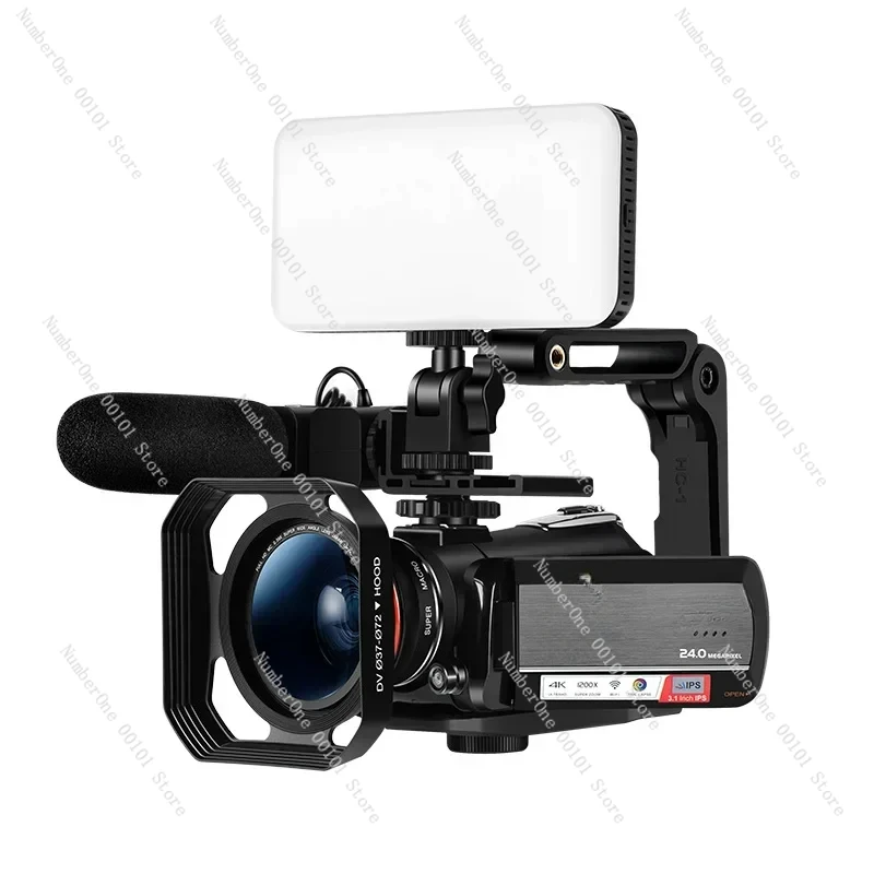 For AC5 UHD Camcorder 12X Optical Zoom 4K Camera Live Streaming Professional Video Camera