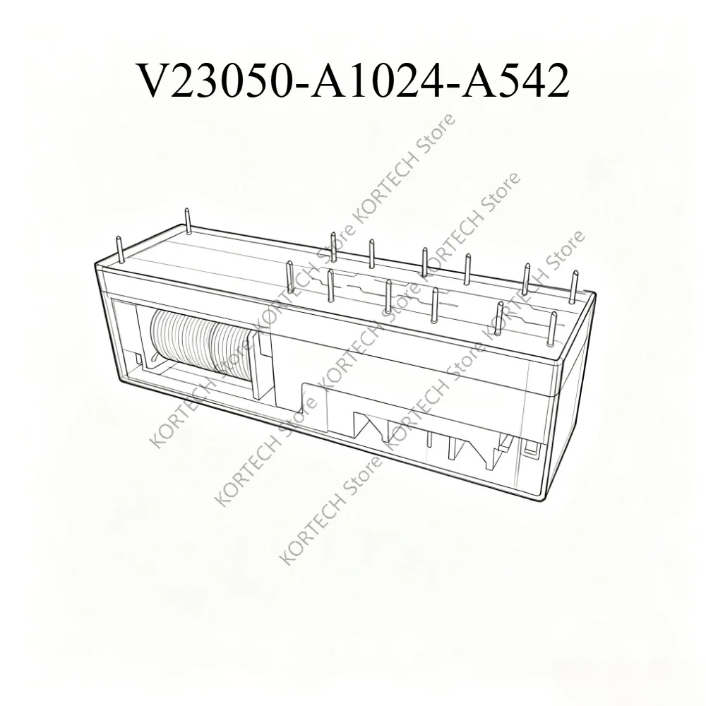 Original electromagnetic Relay SR6B4024 V23050-A1024-A542 24VDC 14-pin 8A For Tyco elevator safety relay