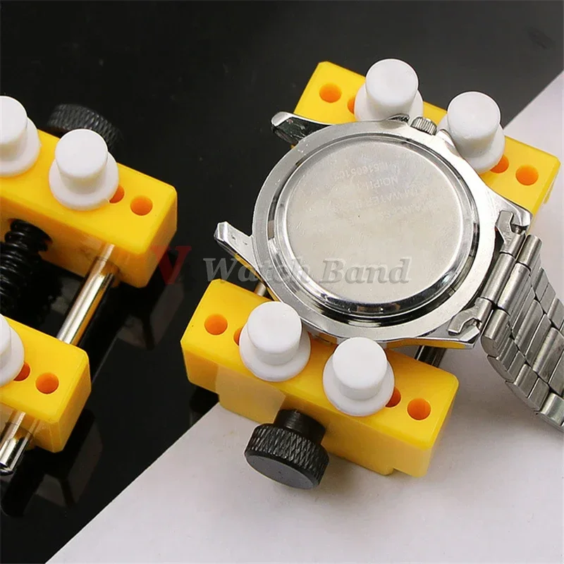 Watches Repair Tool Watch Case Holder Adjustable Dial Opening Cover Fixed Seat Spiral Bracket Square Round Watch Case Base Stand