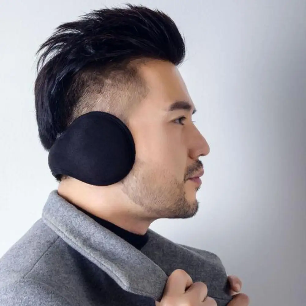 พับWindproof Unisexตุ๊กตาด้านหลังหัวProtectorแถบคาดศีรษะฝาครอบหูMan EarmuffหนาEarwarmerหญิงหูFlap