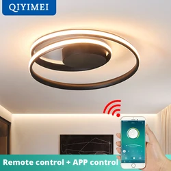 Modern Chandeliers LED Lamp For Living Room Bedroom Study Room White Black Color Surface Mounted Lights Lamp Decor AC85-265V