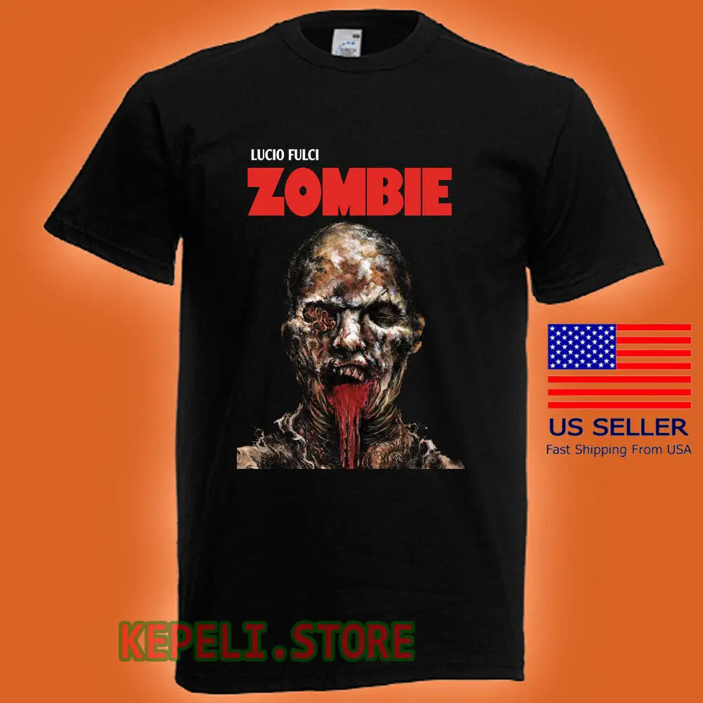 

Zombie Lucio Fulci Horror Movie 2 Men's Black T-shirt