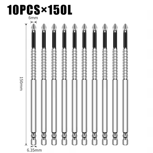 K5 Non-slip High Hardness Bit S2 Strong Magnetic 5A Black Non-slip Cross Head Electric Drill Electric Screwdriver Bit - Image 43