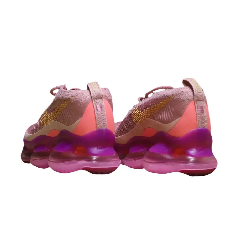 Nike Air Max Scorpion mujeres y hombres rosa-naranja tendencia de moda transpirable ocio antideslizante zapatos para correr absorbentes de golpes