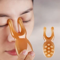 Resin Face Lifting Guasha Scraping Massage Facial Tools Massage Plate Reduce Puffiness Nose Lifting Nose Massager