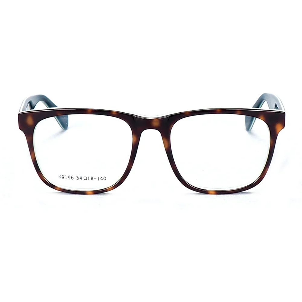 Vintage Tortoise Women Eyeglasses Frames Prescription Men Square Glasses Frames Acetate Classic Retro Optical Eyewear Blue Red