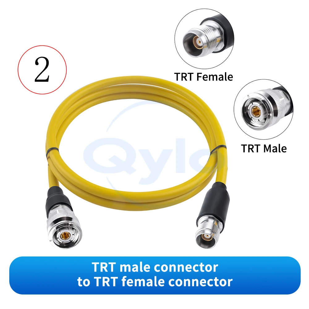 TRT to TRT Triple Coaxial RF Test Cable TRC50-2 Low-Noise Cable TRT Male and Female Connectors TRT to TRT Cable (1 pcs)