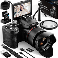 NBD 64MP Digital Cameras for Photography, 16X Optical Zoom Camera with WiFi & App Control, Vlogging Camera with 180°Flipable Scr