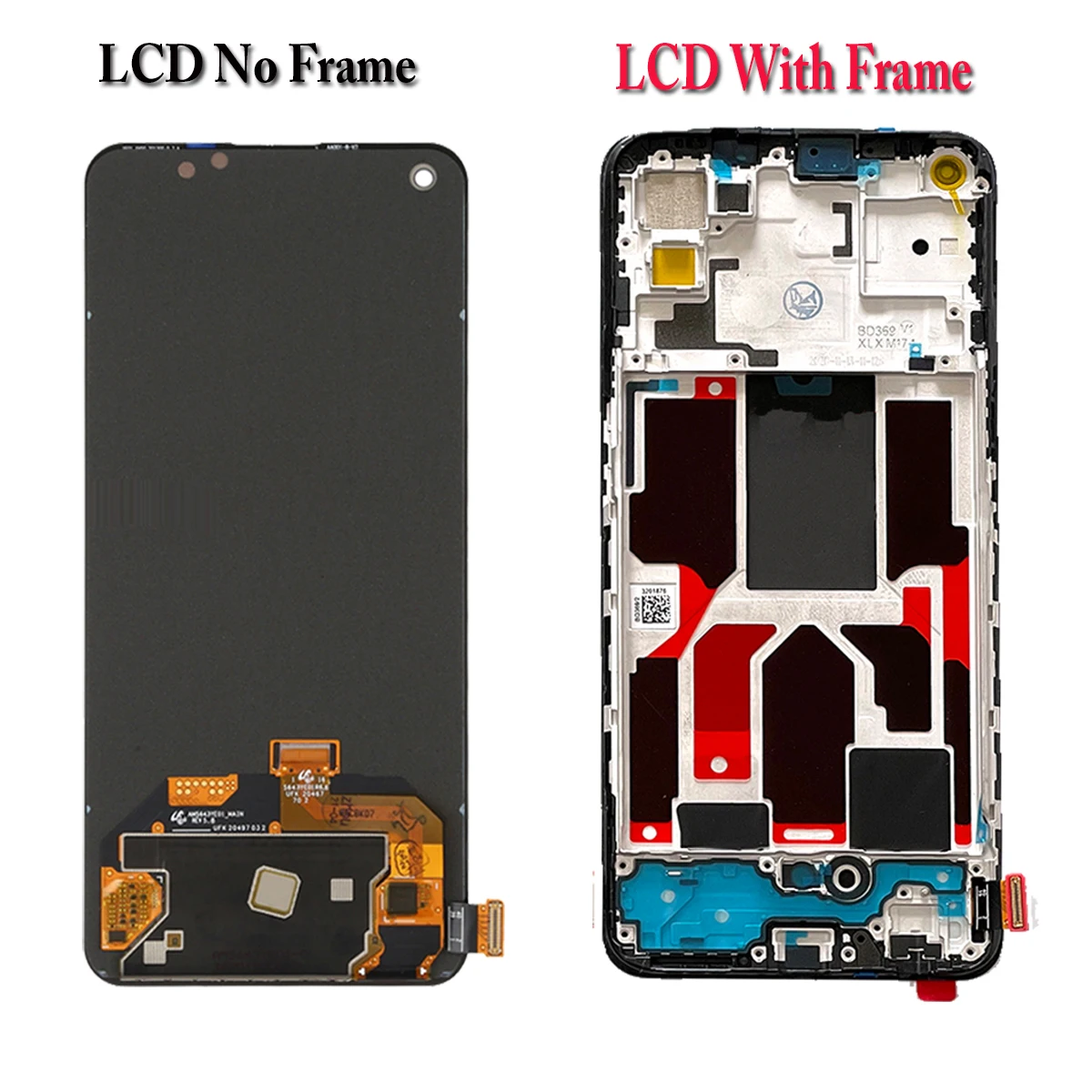 AMOLED For Oneplus Nord CE 5G LCD Display Nord Core Edition 5G EB2101 EB2103 LCD Touch Screen Digitizer Assembly