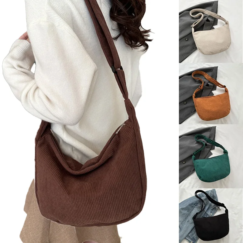 Γυναικεία Τσάντα Ώμου Corduroy 0.88€