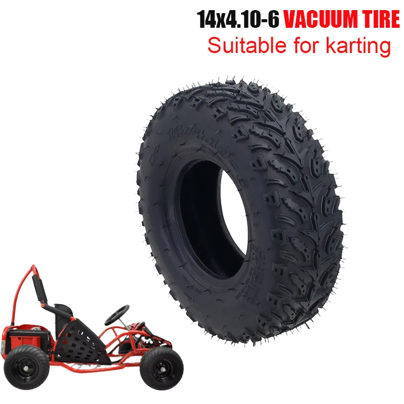 

Высококачественные износостойкие новые шины 14x4.10-6 для картинга, шины для пляжного велосипеда, 6-дюймовые аксессуары для вакуумных шин 14x4.10-6
