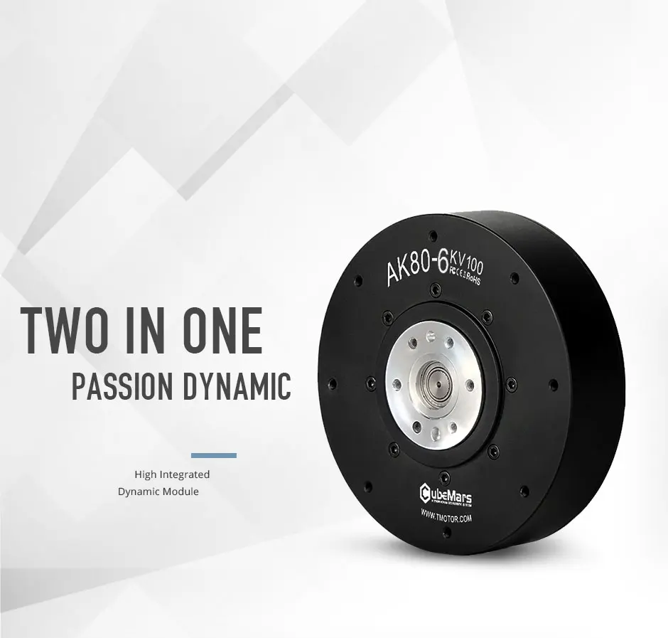 

CubeMars AK80-6 Robotic Servo Motor KV100 with CAN Bus Integrated Driver for Humanoid Robot Joints