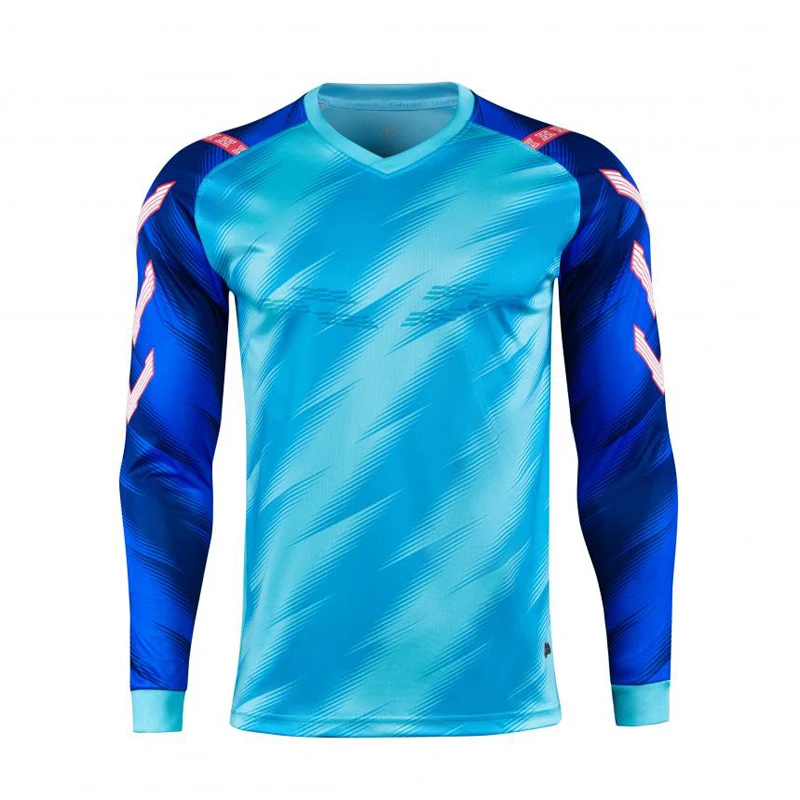 Custom 2024 Men Kid Soccer Goalkeeper Uniform Long Sleeve Football Training Goalkeeper Top Soccer Jersey Pants Shorts 2XS-4XL