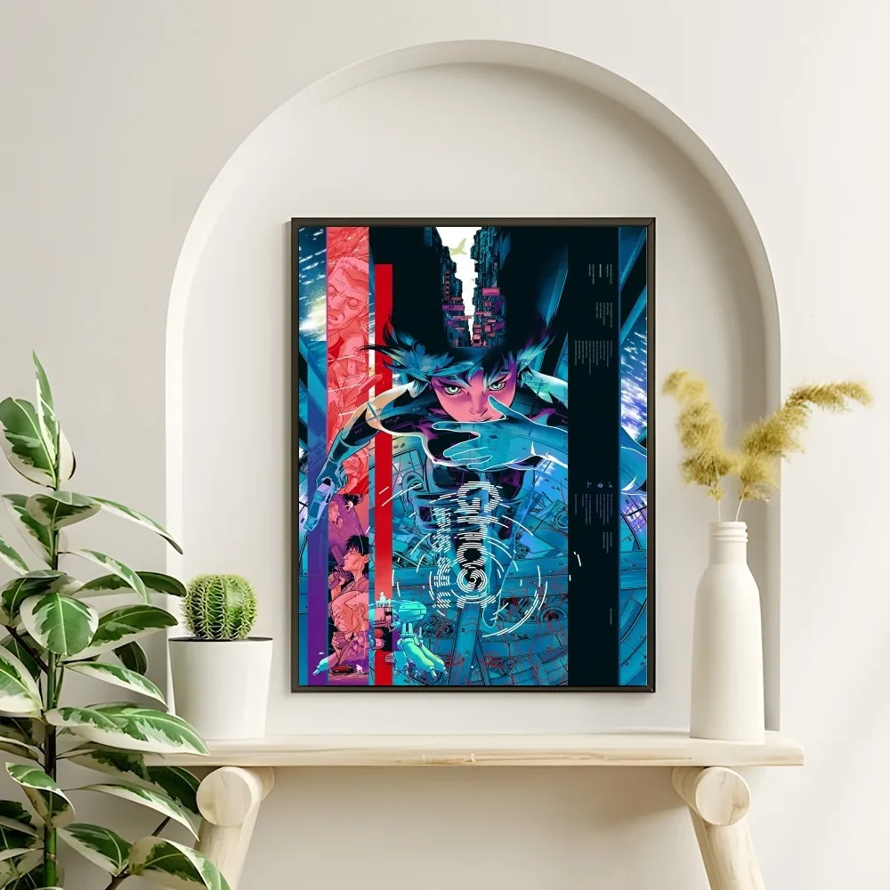 G-Ghost Anime S-Shell Cool Poster Wall Art Painting Study Nordic Home Decor Gift