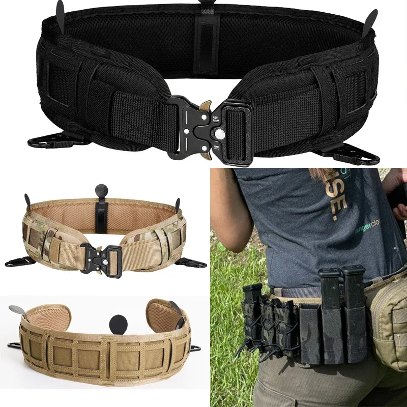 grueso cinturon tactico militar molle táctico accesorios para exteriores policias accesorios tácticos Faja táctica de corte láser TMC para hombre nailon transpirable cinturones cinturón