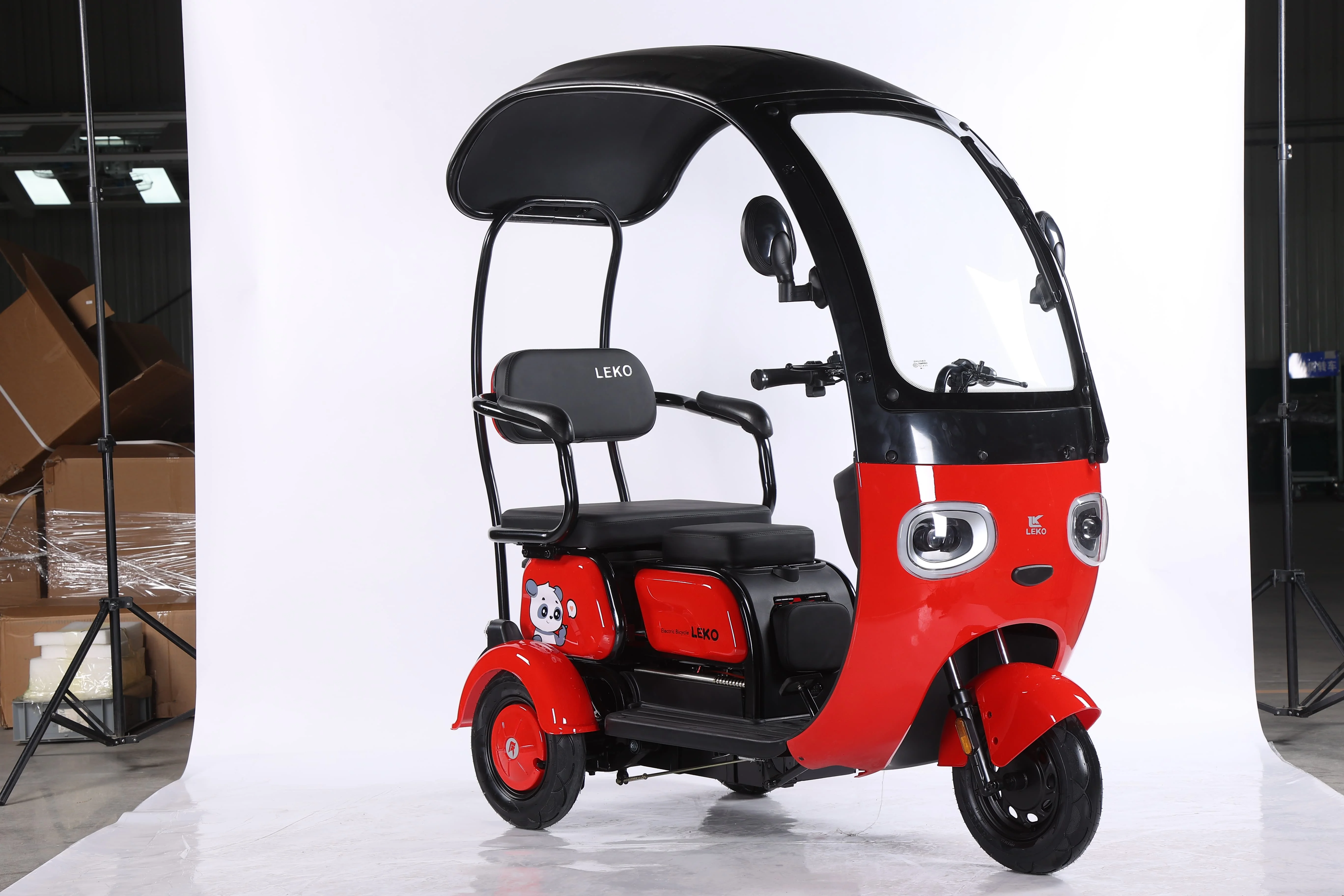 2025 Factory Supply Tuktuk Electric Tricycle With Awning  for Passengers 3 Wheels Trike Adults Moped Electric Scooter 60V800W