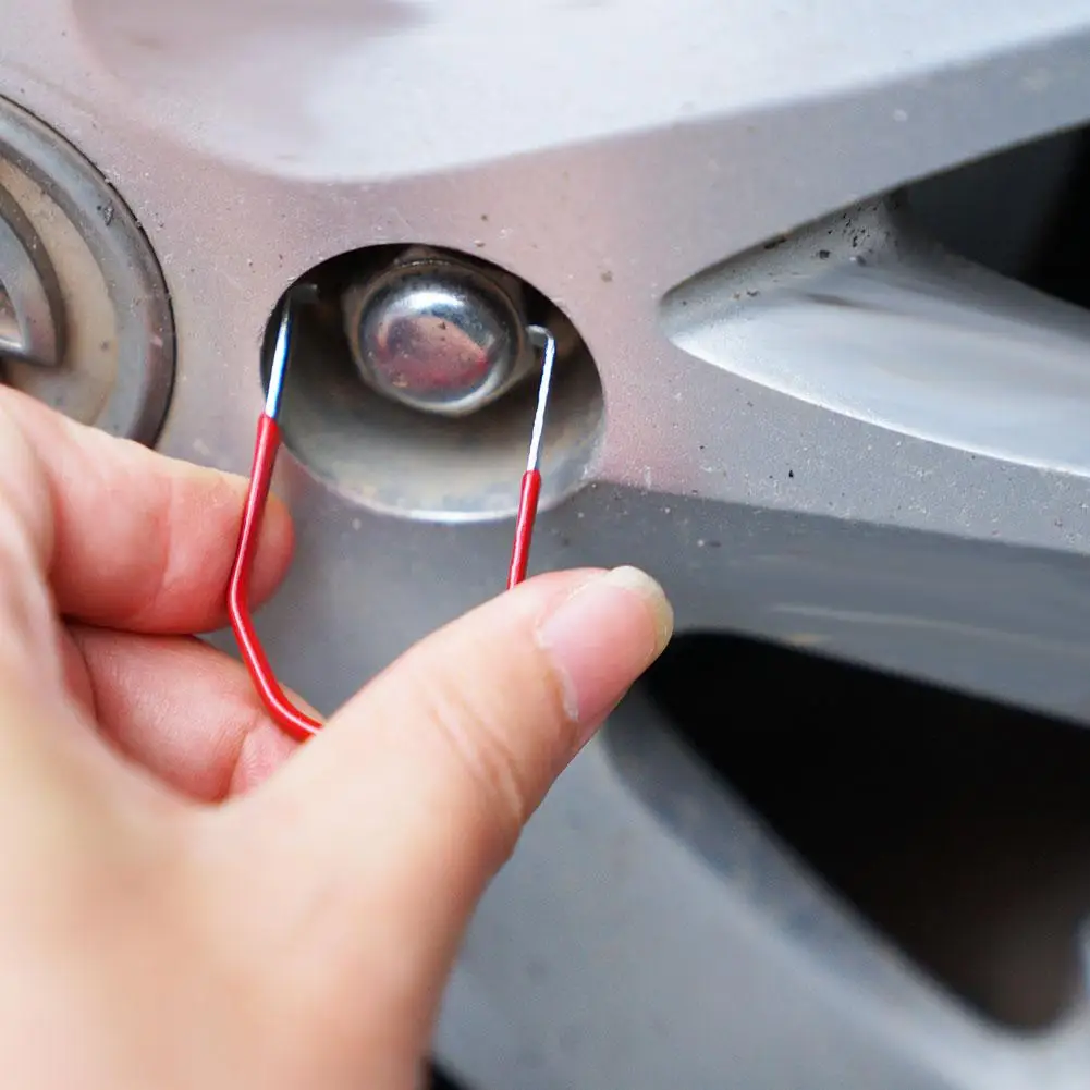 Car Wheel Stud Nut Center Cover Caps Bolt Covers Remover Tool Key Tweezers Removal Dismantle Puller Tool For VW Audi Wheel U6H9
