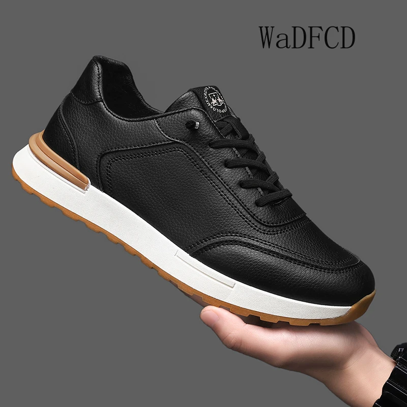 Sneaker Casual Men Original Designer Retro Easy Matching Sport Shoes Fashion Leather Upper Height Increased Platform Board Shoes