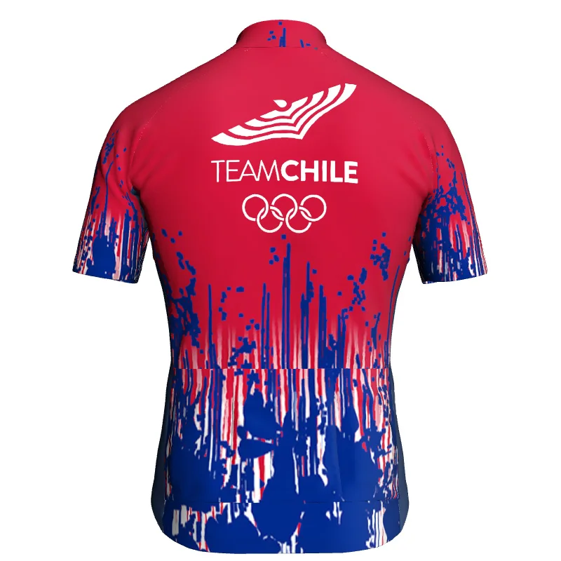 Cycling Jersey for Chile, Short  Jersey, MTB Bicycle Shirt, Breathable Ropa Ciclismo Maillot, Road Motocross Sports, Summer Top