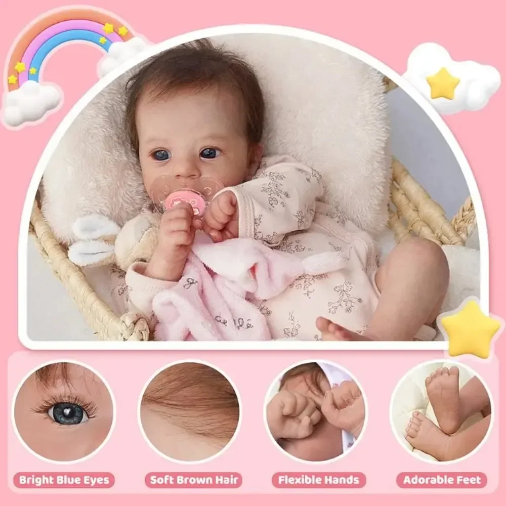 

Best Gift 19IN Finished Reborn Dolls Adorable Simulated Felicia Silicone Vinyl With Clothes Lifelike Cloth Doll For Kids